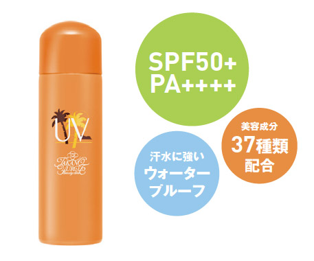 UVスプレー SPF50+ PA++++ 美容成分37種類配合 汗水に強いウォータープルーフ