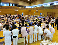 熊本県 南阿蘇村の避難所でのエステボランティア