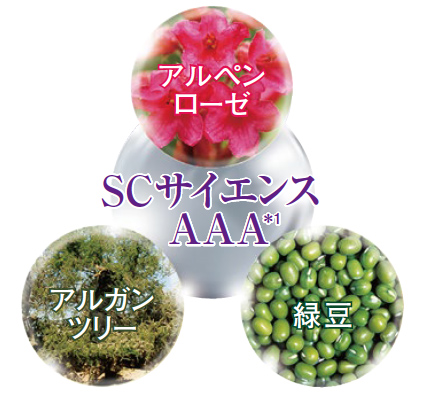 SCサイエンスAAA（アルペンローゼ、アルガンツリー、緑豆）